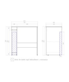 Тумба под раковину напольная Vigo Urban tn.URB.20.1D 20 см белый